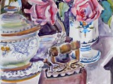 Teapot and Iron Still Life