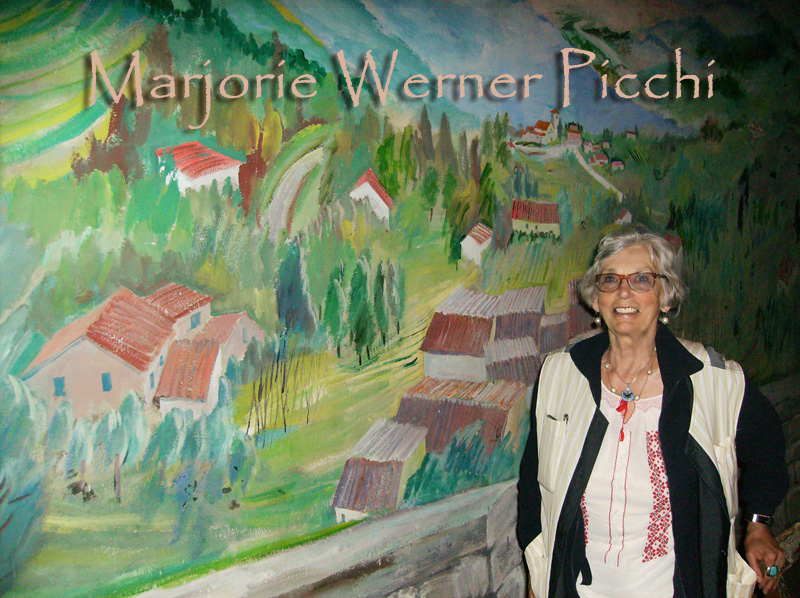 Mural in Church in the Pizzi di Brancoli, Vinchiana, Italy